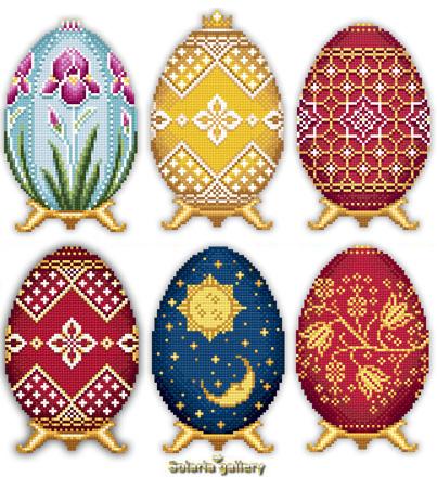 Easter Eggs In Faberge Style: Collection 3 - Solaria Gallery