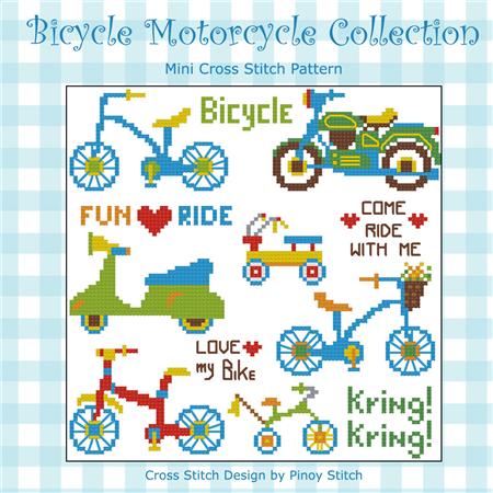 Bicycle Motorcycle Collection - PinoyStitch