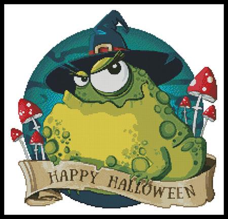 Halloween Toad - Artecy Cross Stitch