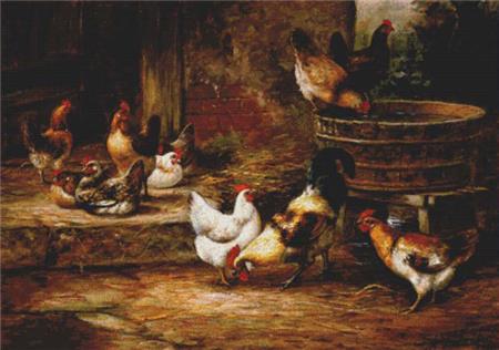 Barnyard Fowl - X Squared Cross Stitch