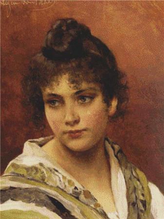 A Young Beauty - X Squared Cross Stitch