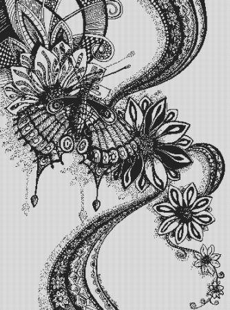 Psychedelic Butterfly by Angela Porter - Paine Free Crafts