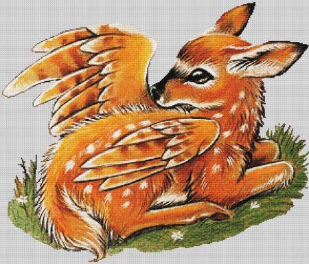 Winged Fawn by Alvia Alcedo - Paine Free Crafts