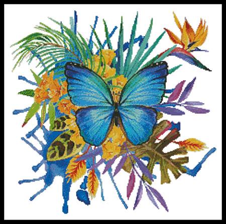 Tropical Butterfly 2 - Artecy Cross Stitch