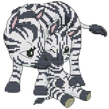 Momma N Me Zebra - Cross Stitch Wonders