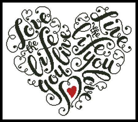Love The Life - Artecy Cross Stitch