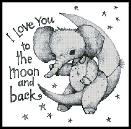 Moon And Back - Artecy Cross Stitch