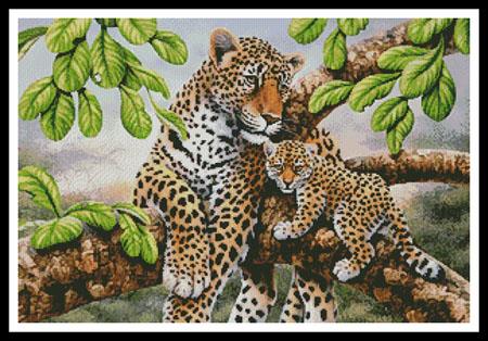 Leopard And Cub - Artecy Cross Stitch