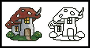 Mushroom House - Artecy Cross Stitch