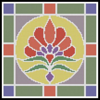 Stained Glass Square 3 - Artecy Cross Stitch