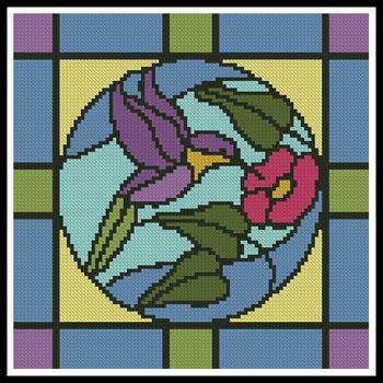 Stained Glass Square 4 - Artecy Cross Stitch