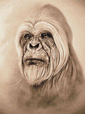 Yeti (In Sepia) by Darrel Bevan - Paine Free Crafts