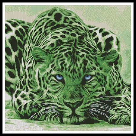 Green Leopard - Artecy Cross Stitch