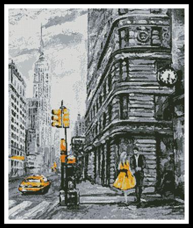 New York Abstract (Crop) - Artecy Cross Stitch