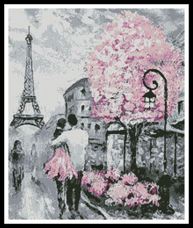 Paris Abstract (Crop) - Artecy Cross Stitch