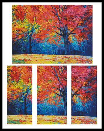 Autumn Landscape Abstract - Artecy Cross Stitch
