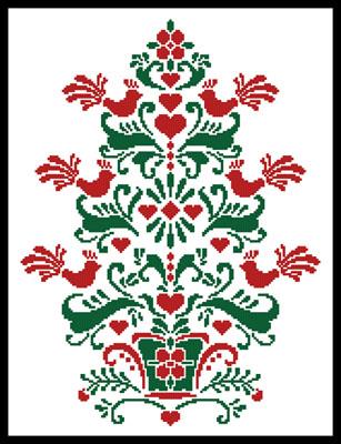 Scandinavian Christmas Tree - Artecy Cross Stitch