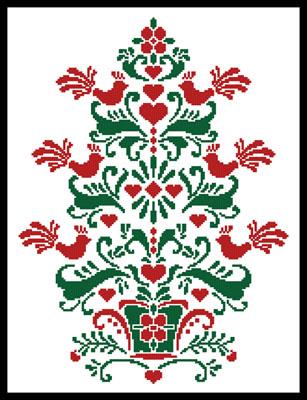 Scandinavian Christmas Tree - Artecy Cross Stitch