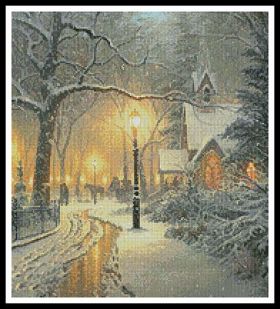 Winter Chapel (Crop) - Artecy Cross Stitch