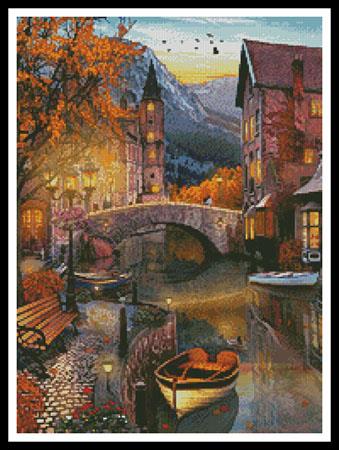 Canal Home (Crop) - Artecy Cross Stitch