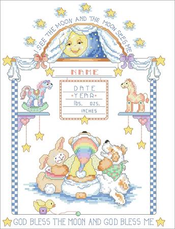 I See The Moon Birth Record - Kooler Design Studio