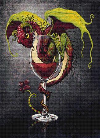 Red Wine Dragon by Stanley Morrison - Paine Free Crafts