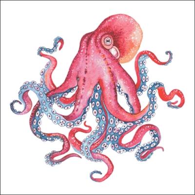 Watercolour Octopus - Charting Creations