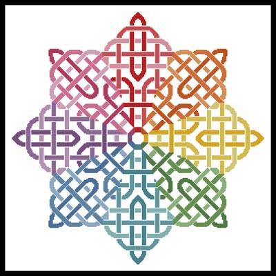 Celtic Rainbow Star - Artecy Cross Stitch