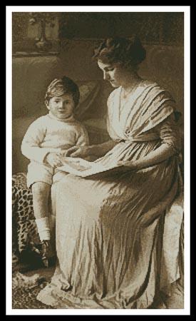 Vintage Mother And Son - Artecy Cross Stitch