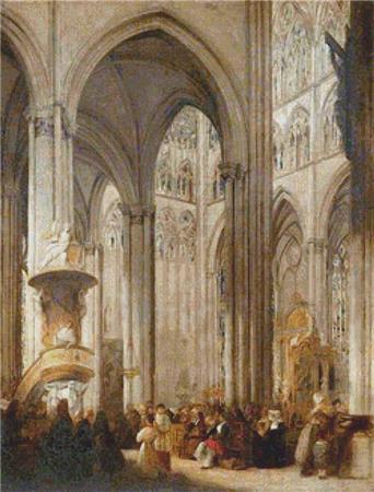 Amiens Cathedral Interior - X Squared Cross Stitch