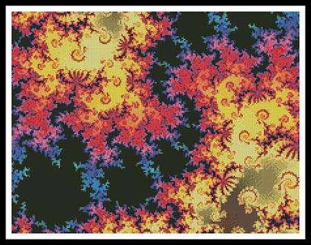 Fractal Abstract 2 (Crop) - Artecy Cross Stitch