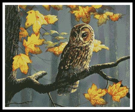 Tawny Owl (Crop) - Artecy Cross Stitch