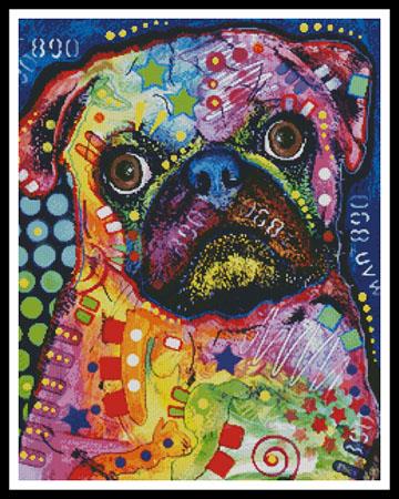 Abstract Pug - Artecy Cross Stitch