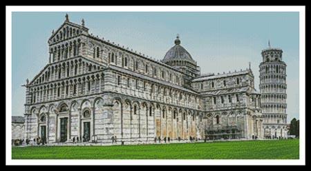Pisa Cathedral In The Day - Artecy Cross Stitch