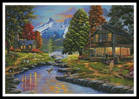 Going To The Sun View - Artecy Cross Stitch