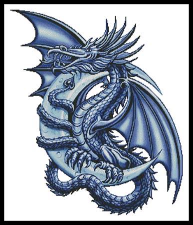 Blue Dragon - Artecy Cross Stitch