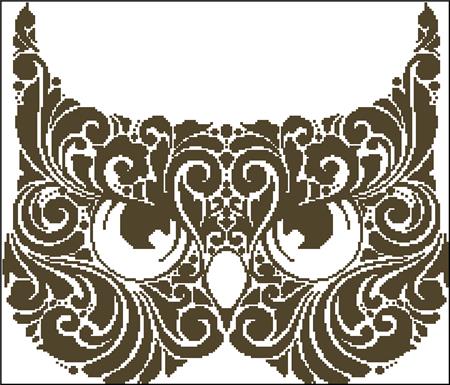 Owl Mask Silhouette - Charting Creations