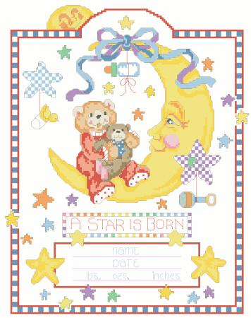 Celestial Moon Birth Record - Kooler Design Studio