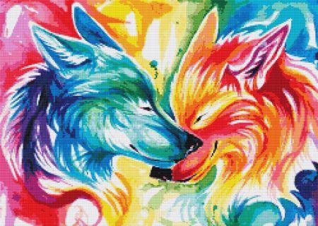 Nuzzling Wolves by Katy Lipscomb - Paine Free Crafts