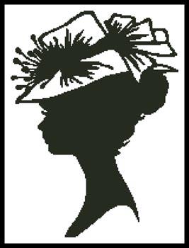 Lady Silhouette 9 - Artecy Cross Stitch