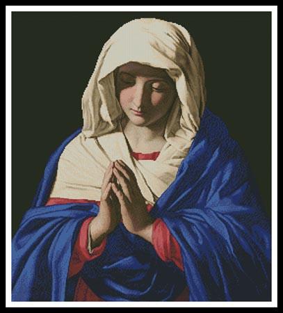 The Virgin In Prayer 2 - Artecy Cross Stitch