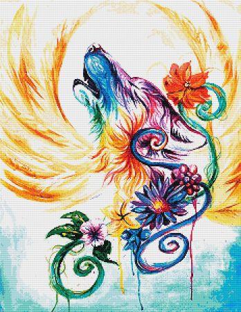 Regal Howling Wolf by Katy Lipscomb - Paine Free Crafts