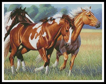 Horses Running - Artecy Cross Stitch