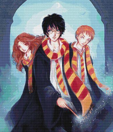 Harry, Ron, Hermione by Star Masayume - Paine Free Crafts