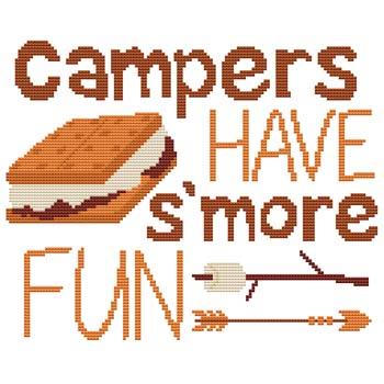 Campers Have S'more Fun - Cross Stitch Wonders