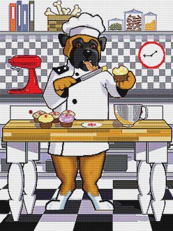 Boxer Chef by Terry Stanley - Paine Free Crafts
