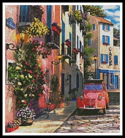 Rue Francais (Crop 2) - Artecy Cross Stitch