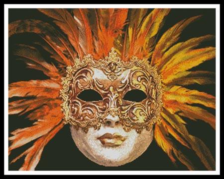 Orange Mask - Artecy Cross Stitch