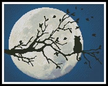 Cat In The Moonlight - Artecy Cross Stitch