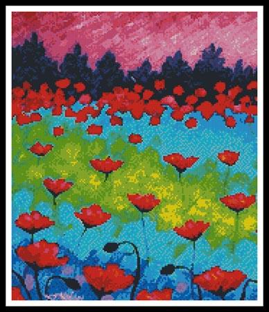 Dancing Poppies (Crop) - Artecy Cross Stitch